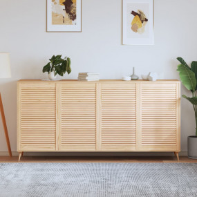Cabinet Door Set of 4 Natural wood Solid Pine Wood