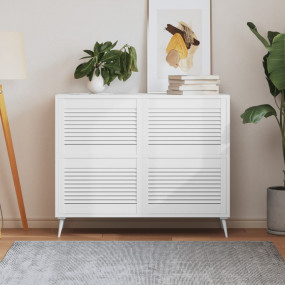 Cabinet Door Set of 4 White Solid Pine Wood Medium Dura...