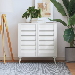 Cabinet Door Set of 2 White Solid pine wood 27.2 x 15.5...