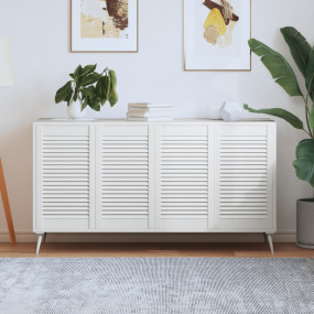 Cabinet Door Set of 4 White Solid Pine Wood 27.2 x 15.5...