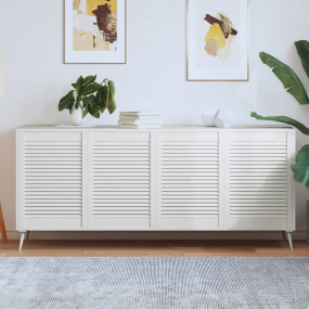 Cabinet Door Set of 4 White Solid Pine Wood 27.2 x 19.4...