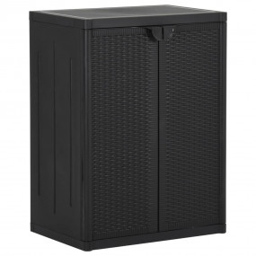 Garden Cabinet Black 100% Polypropylene Medium Durable