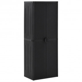 Garden Cabinet Black Polypropylene Large Garden Cabinet