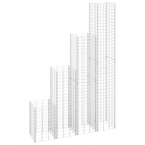 Gabion Raised Bed Silver Iron Medium Durable Gabion Rai...