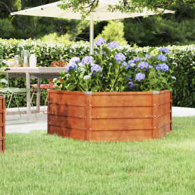 Garden Raised Bed Rusty Corten steel Large Garden Raise...