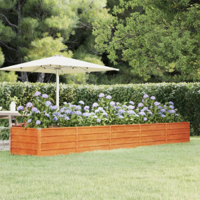 Garden Raised Bed Rusty Corten steel 157.5 x 31.5 x 17....
