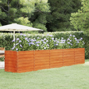 Garden Raised Bed Rusty Corten steel 157.5 x 31.5 x 30....