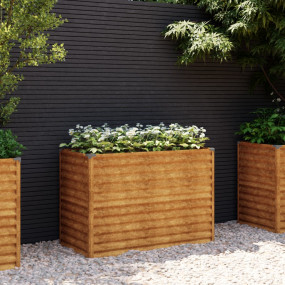 Garden Raised Bed Brown (Rusty) Corten Steel 39.4 x 19....
