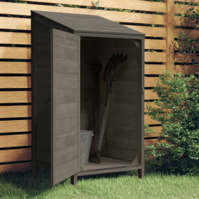 Garden Shed Anthracite Solid fir wood Compact Garden Sh...