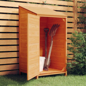 Garden Shed Brown Solid fir wood Medium Garden Shed Rec...