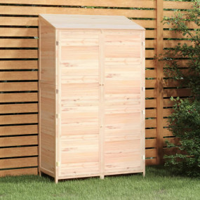 Garden Shed Natural Fir Wood Solid Fir Wood 40.2x20.5x6...