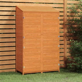 Garden Shed Brown Solid fir wood 40.2 x 20.5 x 68.7 in