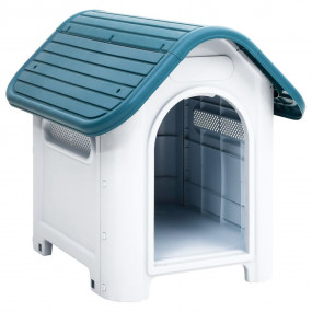 Dog House Blue and White Polypropylene Small Durable Do...