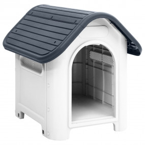 Dog House Grey and White Polypropylene 23.2 x 29.5 x 26...