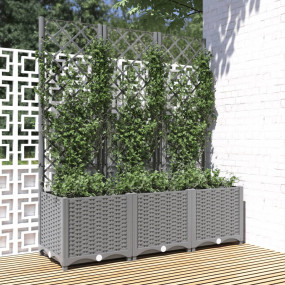 Garden Planter Light grey Polypropylene 47.2 x 15.7 x 5...