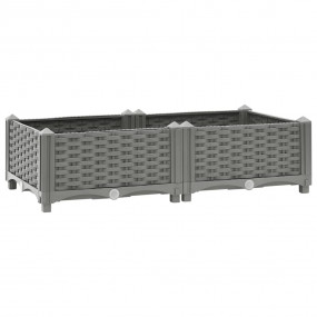 Raised Bed Light grey Polypropylene Medium  Durable  Ra...