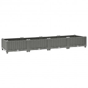 Raised Bed Light Gray Polypropylene Large Decorative In...