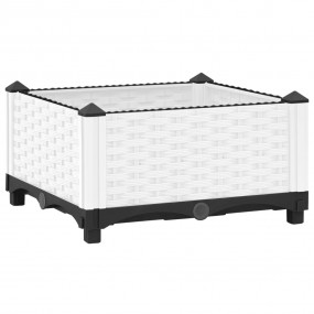 Raised Bed White Polypropylene Small Decorative Inlays