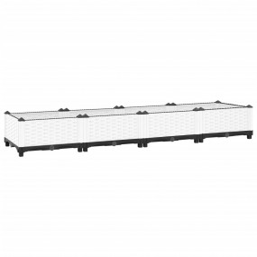 Raised Bed White Polypropylene 64 x 14 x 9 in  Durable
