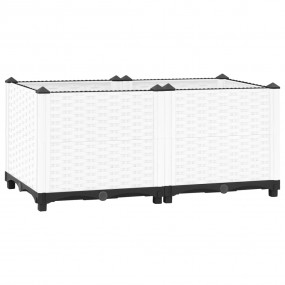 Raised Bed White Polypropylene Medium Sturdy Raised Bed