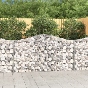 Gabion Basket Silver Galvanized Iron 78.7 x 11.8 x 39.4...