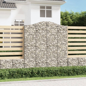 Gabion Basket Silver Galvanized Iron 78.7 x 11.8 x 86.6...