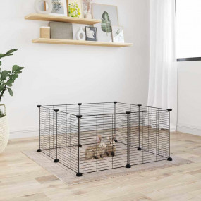 Pet Cage Black Powder-coated steel Small Collapsible Pe...