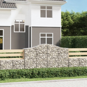 Gabion Basket Silver Galvanized iron Large Decorative I...