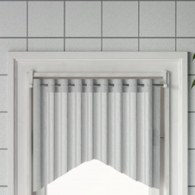 Curtain Rail White Aluminum 24-41 inches length Extenda...