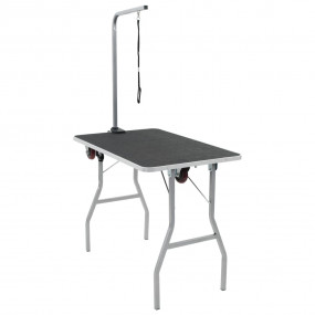 Grooming Table Black MDF Portable Foldable Grooming Tab...