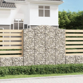 Gabion Basket Silver Galvanized Iron 78.7 in x 19.7 in ...