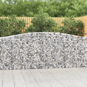 Gabion Basket Silver Galvanized Iron 157.5 x 11.8 x 39....
