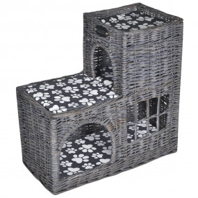 Cat House Grey Willow, Polyester Medium Lightweight Cat...