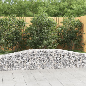 Gabion Basket Silver Galvanized Iron Extra Large Durabl...