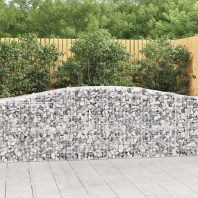 Gabion Basket Silver Galvanized Iron 157.5 x 19.7 x 31....