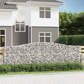 Gabion Basket Silver Galvanized iron 157.5 x 19.7 x 47....