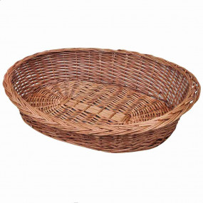 Dog Basket Natural Willow Medium Lightweight Dog Basket...