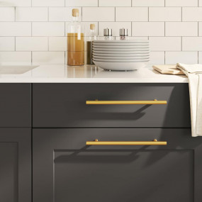 Cabinet Handle Set of 5 Gold Stainless steel Standard