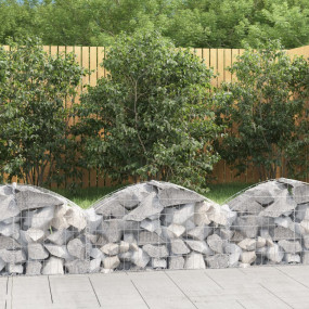 Gabion Basket Silver Galvanized iron 39.4 x 11.8 x 15.7...