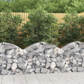 Gabion Basket Silver Galvanized iron 39.4x11.8x23.6/31....