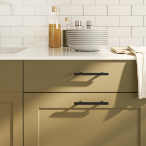 Cabinet Handle Set of 10 Black