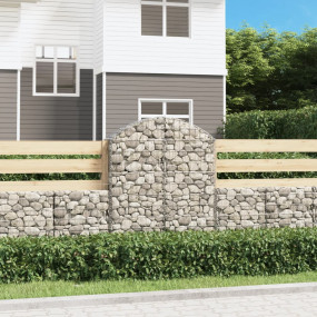 Gabion Basket Galvanized Silver Galvanized Iron Large