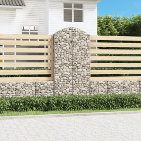 Gabion Basket Silver Galvanized iron 39.4 x 11.8 x 78.7...