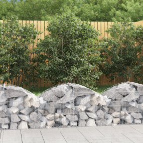 Gabion Basket Silver Galvanized iron 39.4 x 19.7 x 23.6...