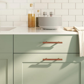 Cabinet Handle Set of 10 Bronze Stainless Steel Standar...