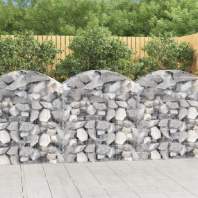 Gabion Basket Silver Galvanized Iron Medium Decorative ...