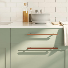 Cabinet Handle Set of 5 Bronze Stainless Steel Medium D...