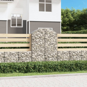 Gabion Basket Silver Galvanized iron 39.4 x 19.7 x 63.0...