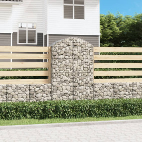 Gabion Basket Silver Galvanized Steel Large
