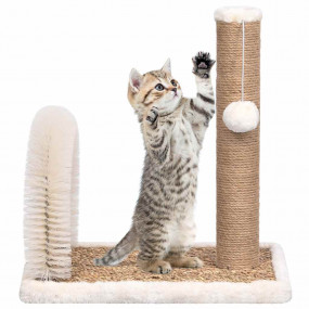 Cat Tree Brown and white Flakeboard, flush, seagrass Co...